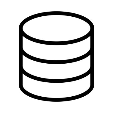 Veritabanı depolama sembol simge vektör çizim   