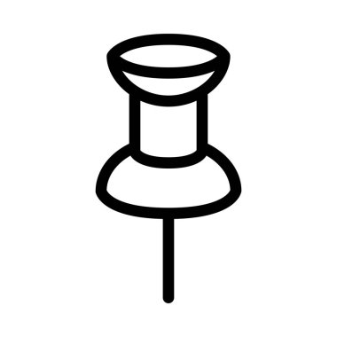 PIN itmek basit vektör illüstrasyon işareti göster