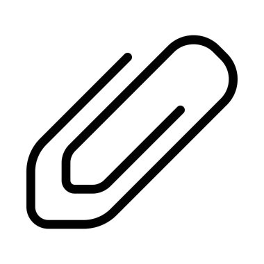 Office ataş basit vektör illüstrasyon işareti