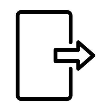 Exit Building Sign  on white background