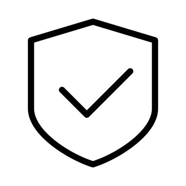 Güvenlik Duvarı güvenlik üzerinde basit çizgi stili