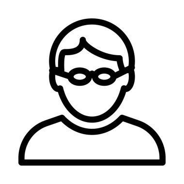 Geek ifade simge vektör çizim