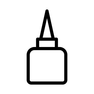 Yapıştırıcı tutkal şişesi simge vektör çizim