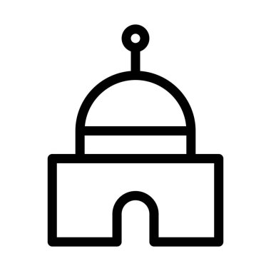 Sinagog Workship yer, basit vektör çizim