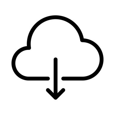 Bulut ağdan, basit vektör çizim indir