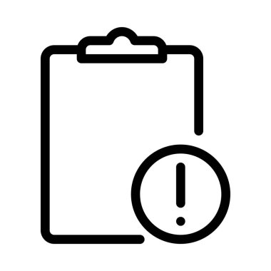 Basit vektör çizim dikkat görev bildirimi