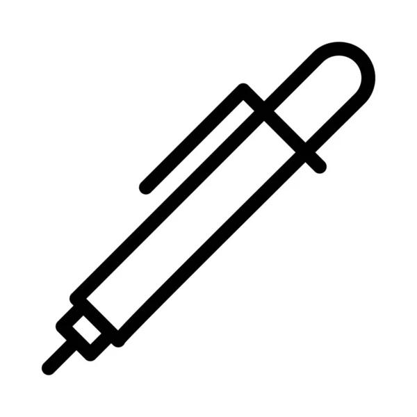 Desenho Mecânico Vetor Ícone Característica Lápis — Vetor de Stock
