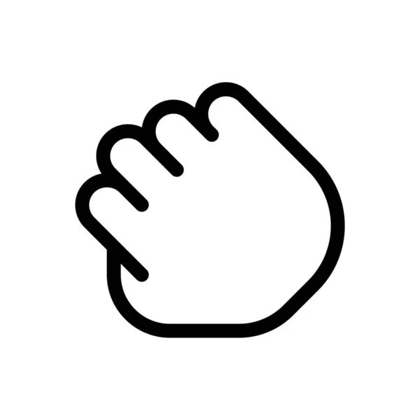 Drag Hand Gesture Simple Vector Illustration — Stock Vector