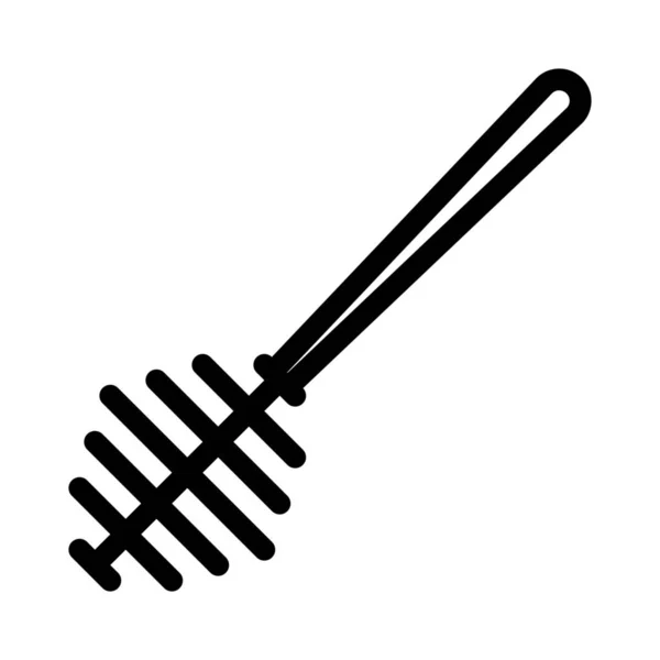 Illustration Vectorielle Icône Dipper Miel — Image vectorielle