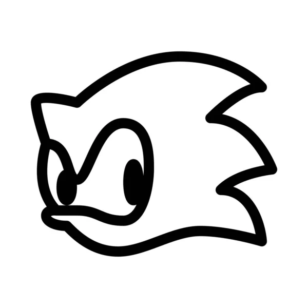 Sonic Game Charakter Vektor Design — Stockvektor
