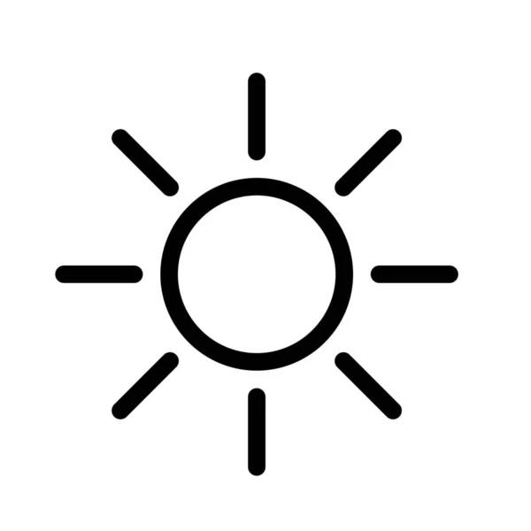 Sonne Web Symbol Vektordesign — Stockvektor