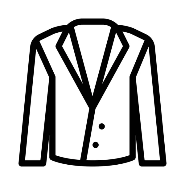 Manteau Fête Officiel Illustration Ligne Simple — Image vectorielle