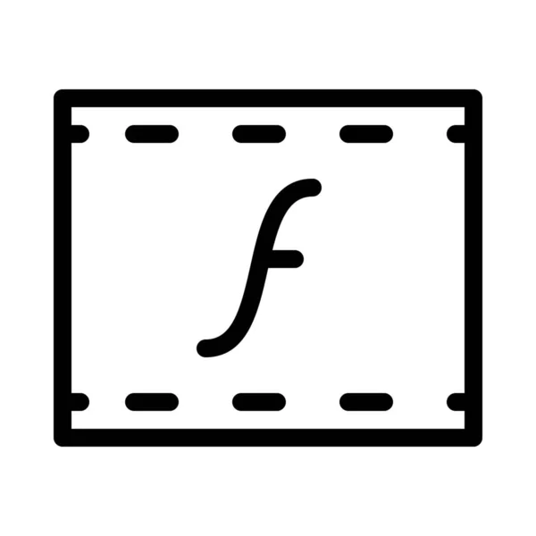 Multimedia Flash Icono Vídeo Aislado Blanco — Vector de stock