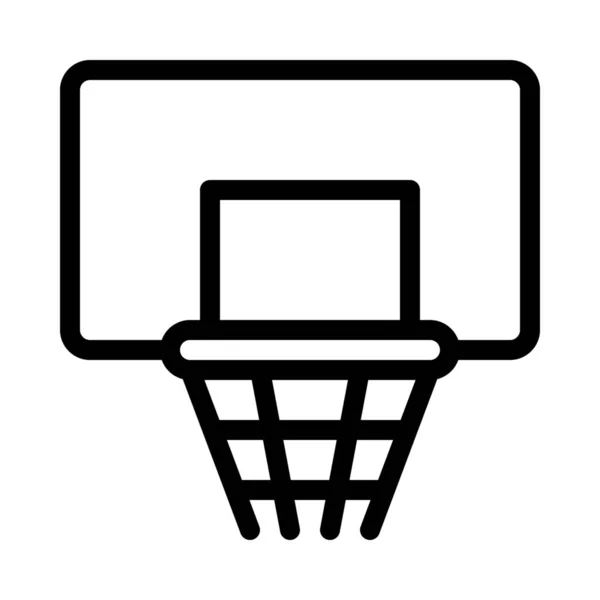 バスケット ボール ネットの簡単なベクトル イラスト — ストックベクタ
