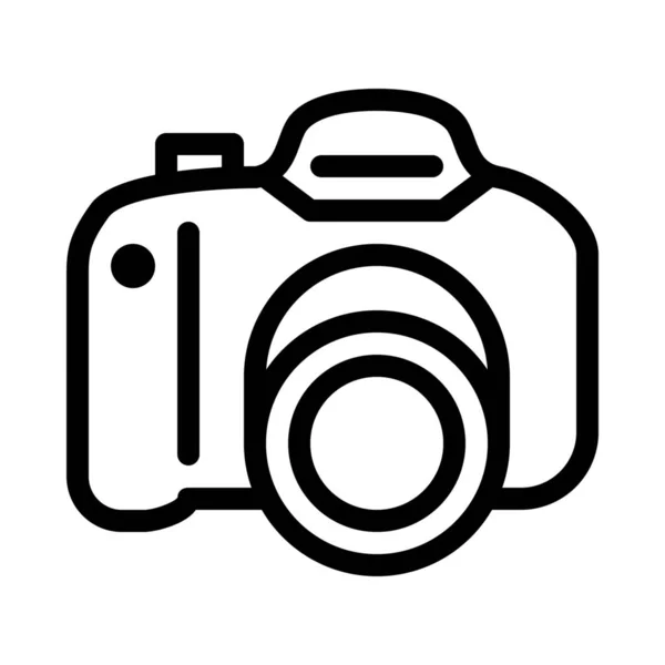 単純な線図レンズとカメラ — ストックベクタ