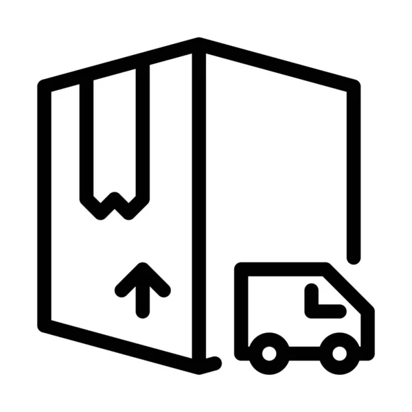 Box Deliver Icono Opción Ilustración Vectorial — Vector de stock