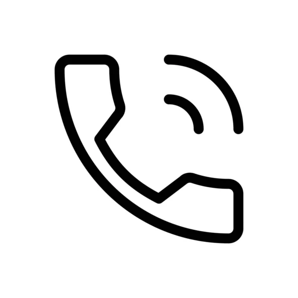 Telefon Gespräch Einfache Vektorillustration — Stockvektor
