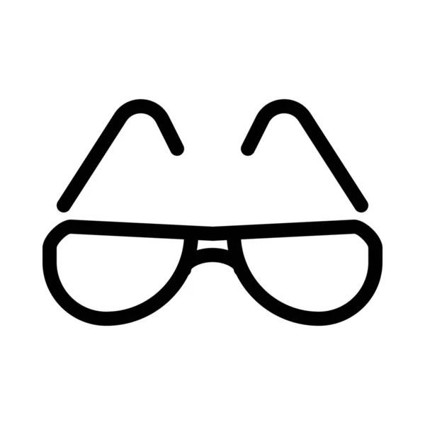 Sun Glasses Tinten Eenvoudige Lijn Illustratie — Stockvector