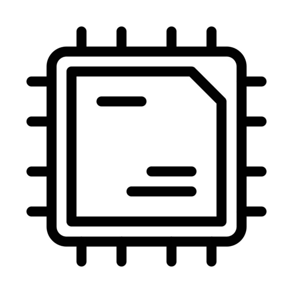 Computer Hardware Information Symbol Vektor Illustration — Stockvektor