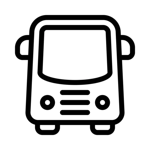 Autobús Escolar Signo Vector Ilustración — Archivo Imágenes Vectoriales