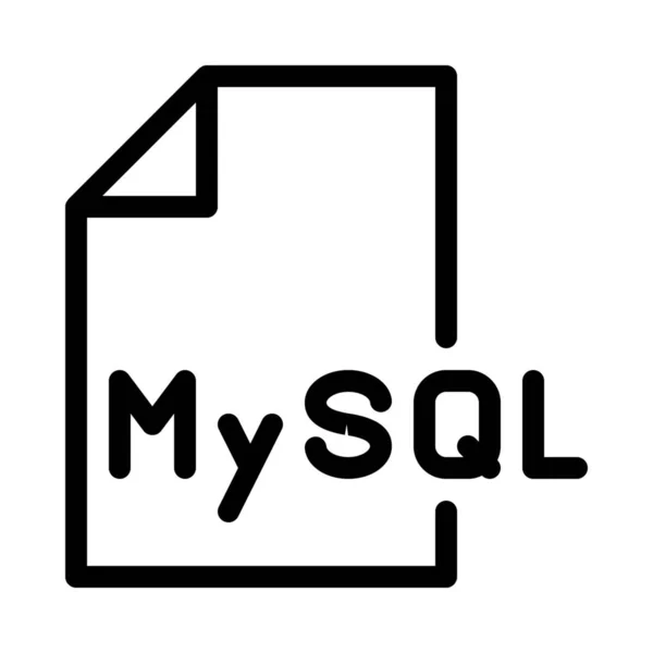 Mysql のスクリプトと言語 — ストックベクタ