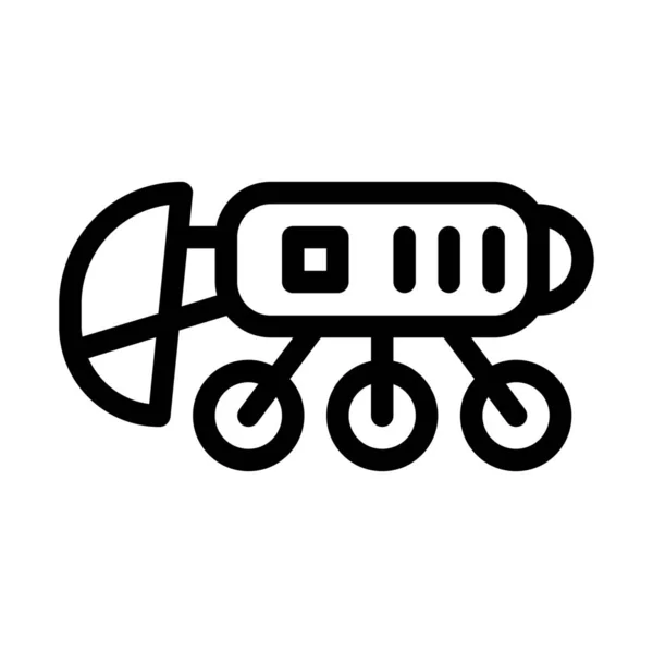 Luna Rover Vehículo Signo Ilustración Vector Simple — Archivo Imágenes Vectoriales