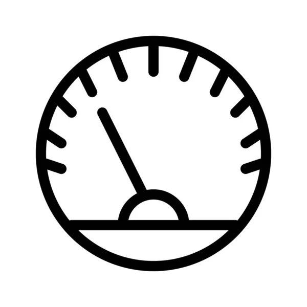 ダッシュ ボード スピード メーター 単純なベクトル図 — ストックベクタ