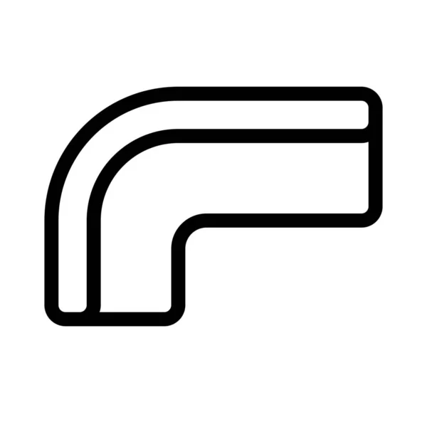 Ecksofa Symbol Einfache Linienillustration — Stockvektor