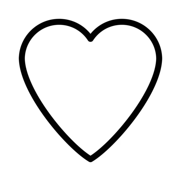 Corazón Ilustración Vectorial Simple — Vector de stock