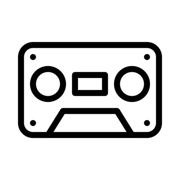 Cassetta Audio Vecchio Stile — Vettoriale Stock