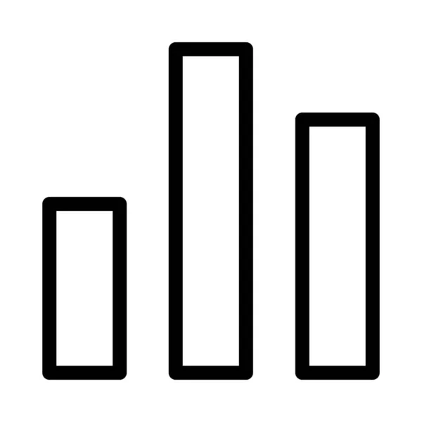 Значок Блока Столбца Диаграммы Простая Иллюстрация Строки — стоковый вектор