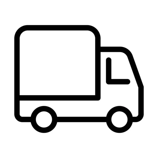 Cargo Delivery Truck Sign Vector Illustration — Stock Vector
