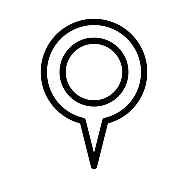Векторная Иллюстрация Значка Gps Location Pin — стоковый вектор