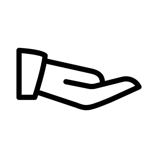 Mão Ícone Vetor Ilustração — Vetor de Stock