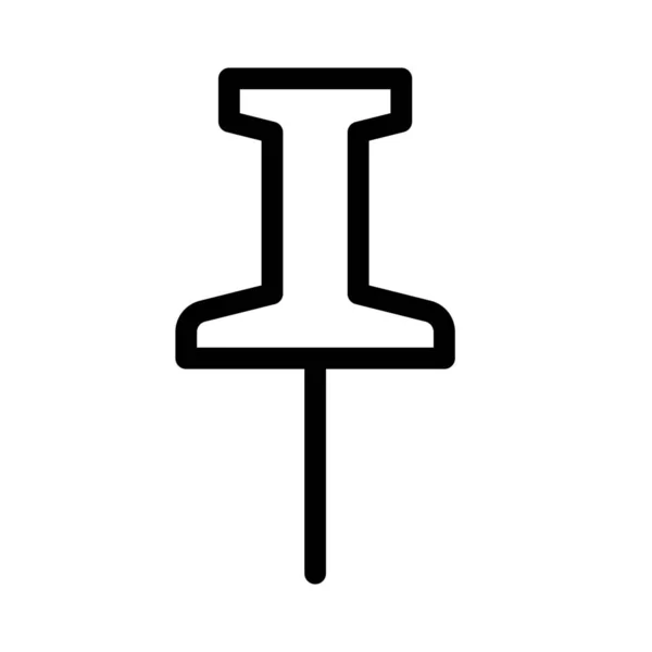 Thumbtack Web Symbol Vektordesign — Stockvektor