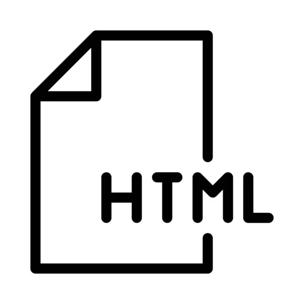 Html Inhalt Datei Symbol Vektor Illustration — Stockvektor