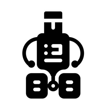 uzay keşif robot basit vektör çizim