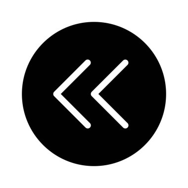 Beyaz arka plan üzerinde çift ok navigasyon