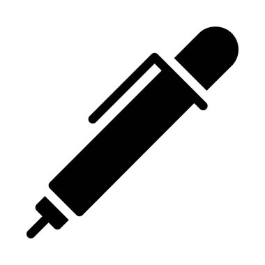 Mekanik kurşun kalem özelliği, basit siyah çizgi resimde beyaz arka plan üzerinde