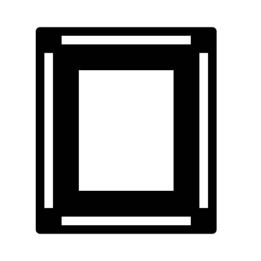 Basit vektör illüstrasyon işareti dikey tasarımcı çerçeve