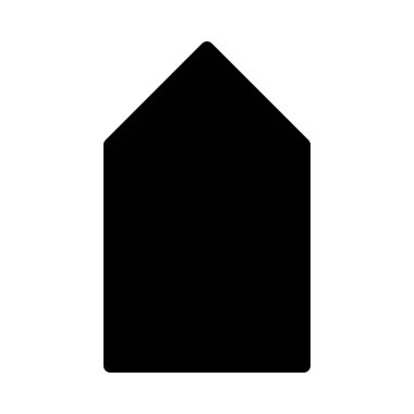 Basit vektör illüstrasyon işareti yukarı ok etiket