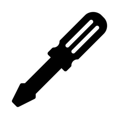 Düz kafa tornavida basit vektör çizim