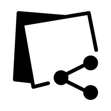 Paylaşım notları hatırlatma basit vektör çizim