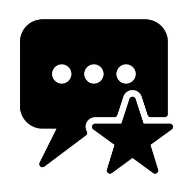 Beyaz arka plan üzerinde izole yıldızlı veya favori sohbet