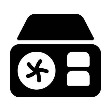 Beyaz arka plan üzerinde izole güç kaynağı ünitesi 