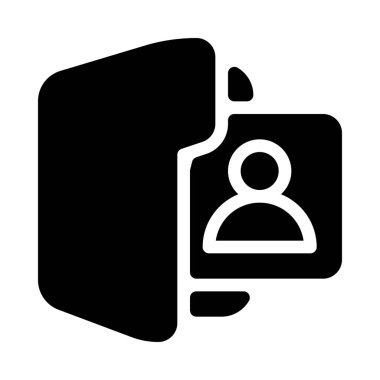 Basit vektör çizim simgesini kişi veya kişiler klasörü