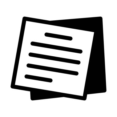 Duvar Sticknotes izole, basit siyah çizgi resimde beyaz arka plan üzerinde