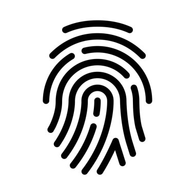 Beyaz arka plan üzerinde izole parmak izi ya da başparmak izlenim