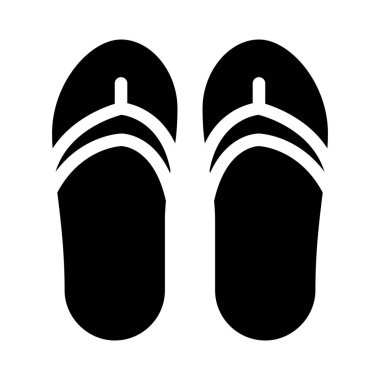 Beyaz arka plan üzerinde izole parmak arası terlik