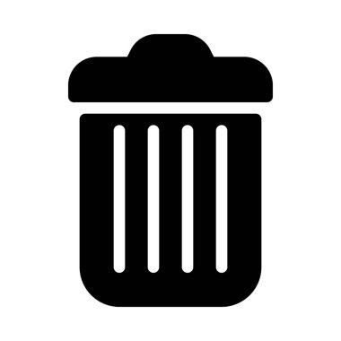 Çöp kutusu olabilir basit vektör illüstrasyon işareti